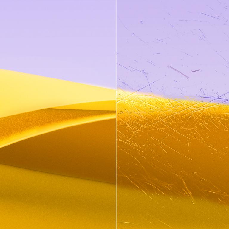 ZEISS durable lens coating — protected vs scratched surface